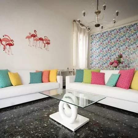 Flamingo & Cactus By The Sea *